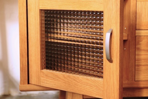 家具、無垢、AVボード、テレビボード、ROBUS、チェッカーガラス