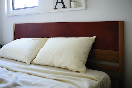 家具、無垢、ベッド、ROBUS、皮