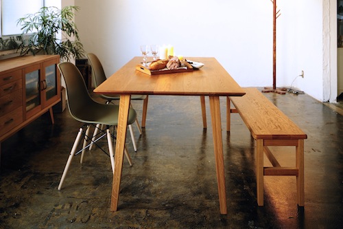 家具、無垢、ベンチ、椅子、ROBUS、ダイニングテーブル