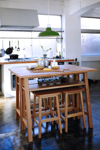 家具、無垢、カウンターテーブル、ダイニングテーブル、ROBUS