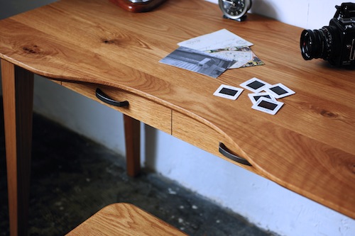 家具、無垢、グローデスク、机、ROBUS、取っ手