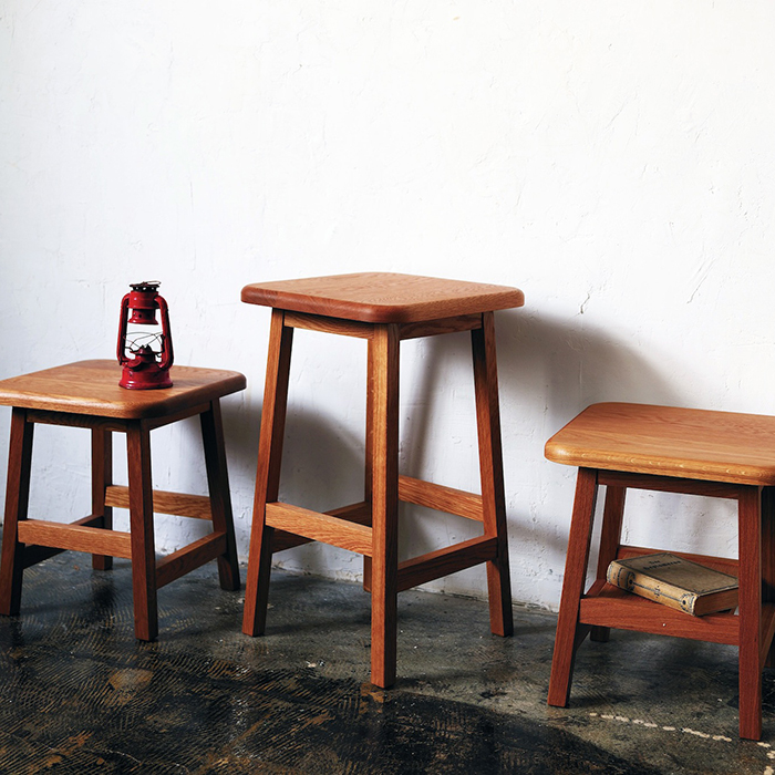 家具、無垢、スツール、椅子、ROBUS